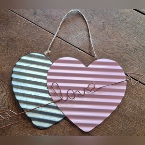 Valentines Love Metal Hanging Sign